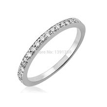 Solid 14k Gold 0.15ct H/SI1 natural Brilliant diamond wedding ring jewellery womens ring 2024 - buy cheap