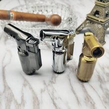 Torch Lighter Metal Windproof Gas Lighters Smoking Accessories Elbow Cigar Butane Lighters 1300 C Blue Flame Small Spray Gun 2024 - buy cheap