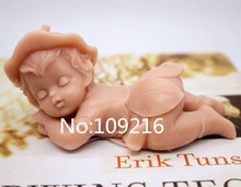 New Product!!1pcs Baby Lying On The Ground (zx217) Food Grade Silicone Handmade Soap Mold Crafts DIY Mould 2024 - buy cheap