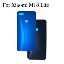 100% новая стеклянная задняя крышка для батареи Xiaomi Mi 8 Lite 8lite чехол для батареи Xiaomi Mi8 Lite замена 2024 - купить недорого