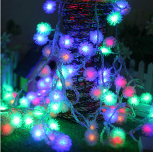 Tira de luces LED con forma de copo de nieve, tira de luces de hadas que cambian de color, RGB, Edelweiss, 10M, 100 2024 - compra barato
