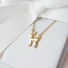 Simple Antler Deer bracelet Reindeer Horn Stag Cute Elk Christmas Deer Jewelry Woodland Fawn charm pendant luck bracelet 2024 - buy cheap