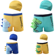 Плавки для мальчиков, купальный костюм для мальчиков, плавательные шорты для мальчиков, детский пляжный купальник, шапочка для плавания 2024 - купить недорого