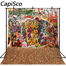 Capisco vinyl photo studio backdrop Wall graffiti photography backdrops cool rock photography studio backgrounds 2024 - buy cheap