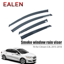 EALEN para Citroen C4L 2013, 2014, 2015, 2016, 2017, 2018 de ventilación deflectores solares guardia ACCESORIOS 4 uds/1 Set humo ventana visor de lluvia 2024 - compra barato