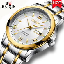 Relogio Masculino Men Watch HAIQIN Top Brand Luxury Automatic Mechanical Watch Men Full Steel Business Waterproof Sport Watches 2024 - buy cheap