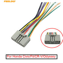 FEELDO 1Pc Car Audio CD Player Radio Stereo Wiring Harness Adapter Jack For Honda Civic/Fit/CR-V/Odyssey #AM1611 2024 - buy cheap