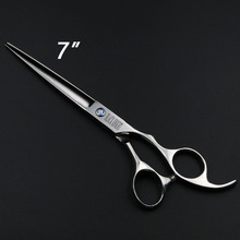 7 Inch Pet Scissors Professional Hair Cutting Scissors Barber Pet dog grooming Shears 2024 - buy cheap