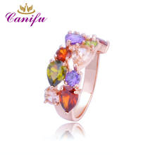 Canifu New arrival Unique Design Mona lisa Ring  With  Multicolor Cubic Zirconia AAA Jewelry for Women The Lowest Prices 2024 - buy cheap