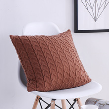 New Vintage European Style Cushion Cover Square Cushion Cover Knitted Wool Cushion Cover 45*45cm Decorative room 2024 - buy cheap
