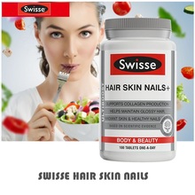 Австралия Swisse волос кожи ногтей 100 вкладки коллагена для Для женщин блестящие волосы сияющей кожи здоровые ногти прочность антиоксидант По... 2024 - купить недорого