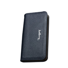 Multi card holder men brief purse wallet genuine leather long zipper design cowhide clutch handbag 2024 - buy cheap