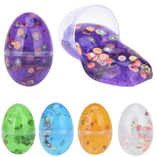 Яйцо красочное мягкое слайм, слайм, Ароматизированная игрушка для снятия стресса, игрушки для шлама, пластилин, детские игрушки 2024 - купить недорого