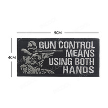 Gun Control 3D Embroidery Patch Tactical Military Patches Sniper Emblem Appliques Combat Embroidered Badges Drop Shipping 2024 - buy cheap