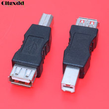 Cltgxdd 1PCS USB 2.0 A Female to USB B Print Male Adapter Connector AF to BM Converter Mini Portable for PC Computer Phone 2024 - buy cheap