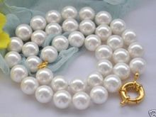 Hot selling free shipping********10mm Natural Round White South Sea Shell Pearl Necklace 18" AAAA 2024 - buy cheap