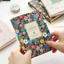 Vintage Weekly Planner Floral Schedule Dairy Book PU Leather Notebook Lovely Stationery Kawaii School Office Supplies for Girls 2024 - buy cheap