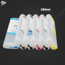 UP 280ml refillable ink cartridge compatible for HP 72 for HP T795 T610 t620 T1120 T1200 T1300 T2300 T770 T790 C9403A C9370A 2024 - buy cheap