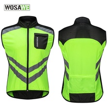 Светоотражающая велосипедная куртка WOSAWE, водонепроницаемая рубашка без рукавов, дышащая, для горных и шоссейных велосипедов, 2018 2024 - купить недорого