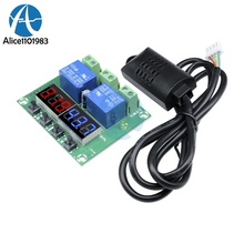 Módulo de placa controladora de termostato de humedad y temperatura, pantalla Digital LED de 12V de CC, XH-M452, sonda del Sensor integrada 2024 - compra barato