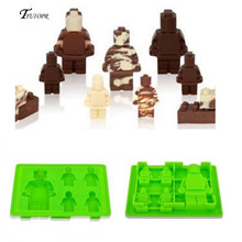 1Pc New Silicone Ice Cube Mould Creative DIY Robot Candy Chocolate Cake Cookie Cupcake Soap Molds Cake Decorating Tools 2024 - buy cheap