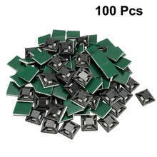 Uxcell 100pcs 12.5x12.5mm Self Adhesive Cable Clips Mounts Wire Base Holders Adjustable Cable Fixing Base Fit Cable Width 4mm 2024 - buy cheap