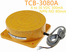 TCB-3080A DC6-36V 300 мА NPN 3 провода без индуктивного датчика расстояния обнаружения 80 мм Дистанционный датчик приближения 2024 - купить недорого