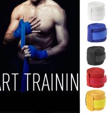 OOTDTY-vendaje de algodón para boxeo, guantes de entrenamiento para protección de combate, Kickboxing, Muay Thai, 2,5 m 2024 - compra barato