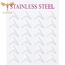 12pairs/lot Silver Color Triangle Darts Stud Earrings Jewelry High Quality Stainless Steel Earring Wholesale 2024 - buy cheap