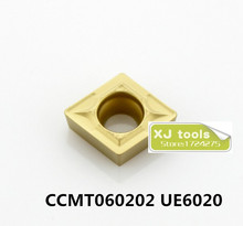 10pcs CCMT060202 UE6020/CCMT060204 UE6020/CCMT060208 UE6020 carbide inserts for SCLCR,Turning Blades,Cutting Tips for Steel 2024 - buy cheap