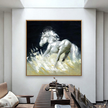 Pintura al óleo de caballo abstracto superior moderno sobre lienzo, carteles e impresiones, sala de estar de pared para imágenes artísticas, decoración de Cuadros sin marco 2024 - compra barato