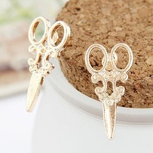 New hot fashion jewelry small scissors Cute stud earrings for women  4ED178 2024 - buy cheap