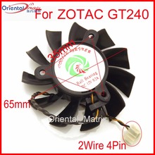 Frete grátis rolamento de esferas dc12v 0.2a 65mm 35*35*35mm 2 fios 4pin para zotac gt240 ventilador de placa gráfica 2024 - compre barato