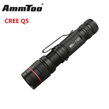 Portable Led Flashlight Zoomable Focus Lanterna 800LM CREE Q5 Black LED Tactical Flashlights Torch Lamp Light Use AA / 14500 2024 - buy cheap