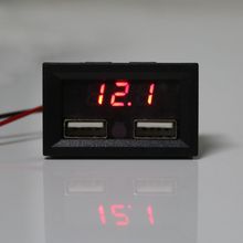 New 12V Lead Acid Battery Capacity Indicator Voltage Car Power Display with Dual USB Charger 5V 2A qiang 2024 - buy cheap