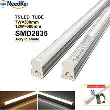 10PCS/LOT T5 LED Tube Light 7W 30CM 12W 60CM LED Fluorescent Bulbs Tubes Led Wall Lamp AC 110V220V Warm Cold White T5 Bulb Light 2024 - buy cheap