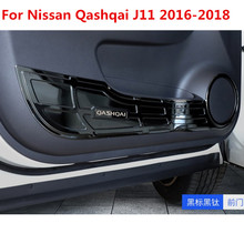 Panel antipatadas de acero inoxidable para coche, pegatina decorativa de alta calidad para NISSAN QASHQAI j11, 4 Uds., 2016-2018 2024 - compra barato