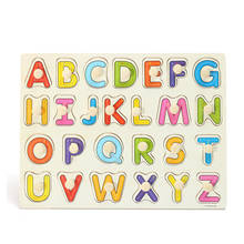 Новые детские развивающие игрушки Алфавит ABC деревянная головоломка игрушка Дети раннего обучения образовательная игра подарок 2024 - купить недорого