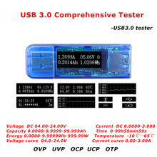 Probador USB 3,0 OLED probador completo medidor de voltaje de corriente voltímetro amperímetro probador de capacidad de energía para cargador 2024 - compra barato