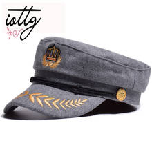 IOTTG New Fashion Crown Berets Wool Winter Hats French Style Women Keep Warm Knitted Hat Thicken Travel Bonnet For Female 2024 - buy cheap