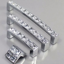 Modern Diamond Door Handles Crystal Drawer Pulls Fashion Cupboard Wardrobe Handle Kitchen Cabinet Knobs and Handles 2024 - buy cheap