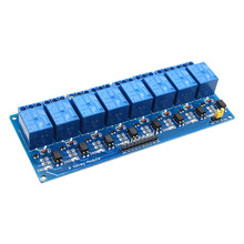 Glyduino 8 Channel Relay With Optocoupler 8 Way Control Panel PLC Relay 5V Module for Arduino PIC AVR MCU DSP ARM 2024 - buy cheap