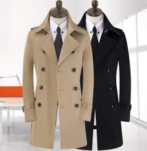 Men's trench coat spring manteau homme long korean big size 8XL 9XL new business gentleman double-breasted coat Free shipping ! 2024 - buy cheap