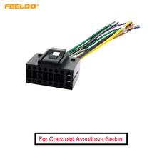 FEELDO-Cable de arnés de Cable estéreo para Radio de coche, conector macho de 16 pines para CHEVROLET AVEO/LOVA (sedán)/CHERY/LANDWIND # AM3458, 1 unidad 2024 - compra barato