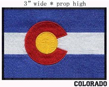 Bandera de Colorado-parche bordado ancho para ARCO, 3" 2024 - compra barato