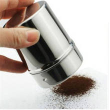 1Pc Stainless Steel Sprinkle Cocoa Cinnamon Sugar Gauze Mesh Jar Seasoning Bottle Fancy Coffee Powder Duster Pepper Shaker Can 2024 - buy cheap
