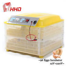 Free Ship Mini Capacity 112 Auto Turner Full Automatic Egg Incubator for Chicken with Digital Commercial Thermostat Control 160W 2024 - buy cheap