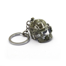 PUBG Keychain Playerunknown's Battlegrounds Chaveiro Camouflage 3D Level Military Movable Helmet Model Men Car Keyring 2024 - buy cheap