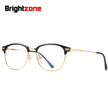 Brilltzone-gafas de sol para hombre y mujer, lentes de Metal Anti luz azul claro, montura para ordenador, TR90, Tmall, 2018 2024 - compra barato