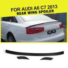 Carbon Fiber / FRP Rear Trunk Spoiler Boot Wing Lip for Audi A6 C7 Standard Only 2013 - 2015 2024 - buy cheap
